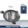 PIT66 Fog Light Kit Chrome Black Bezel Compatible with Volkswagen