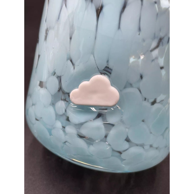 Anthropologie Icon Juice Glass Confetti Edition Cloud 17.25 Oz. 4.5”x3.5”