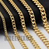 KRELVIXOS Collar Estilo Cadena Cubano Moda De Acero Inoxidable Oro