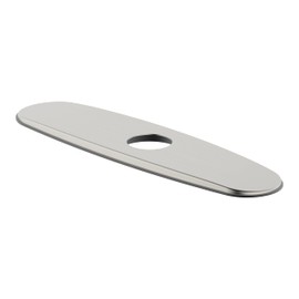 Derengge RP-1105-BN 8 Inch Faucet Deck Plate Kitchen Escutcheon Hole Cover, Brushed Nickel Finished