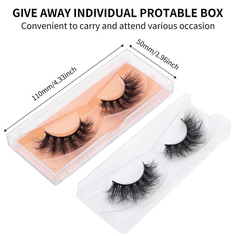 DYSILK 5 Pair False Eyelashes Fluffy Eyelashes 8D Dramatic False