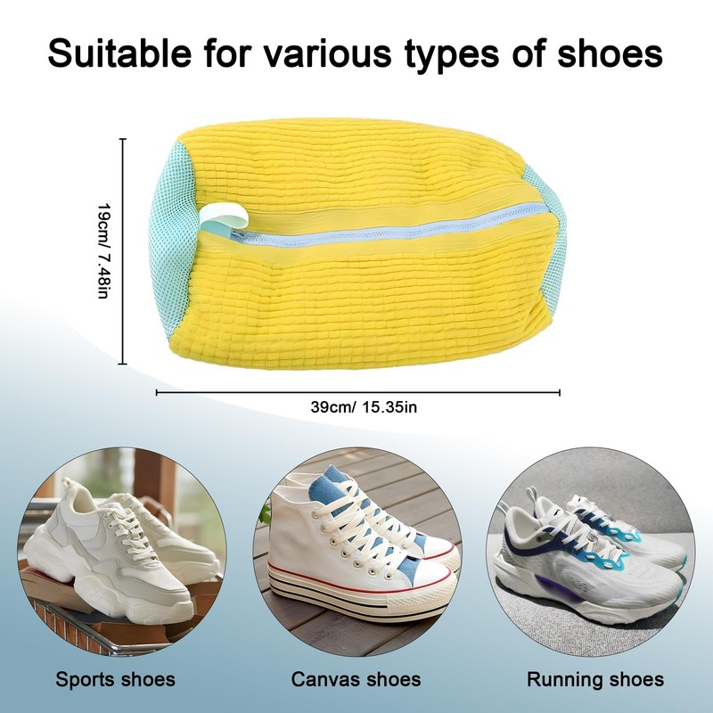 Shoe Washing Bag for Machine - Laundry Mesh Bag for