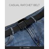 CHAOREN Men's Automatic Belt, Leather Belt, Ratchet Without Holes for