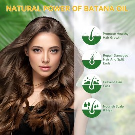 Veakoo Raw Batana Oil for Hair Growth, 100% Natural Pure, Dr. Sebi Organic Batana Oil f