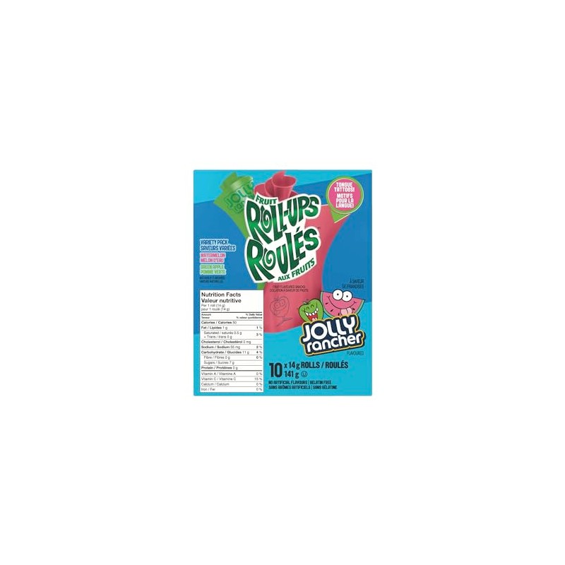 General Mills Jolly Rancher Fruit Roll-Ups - Fruit Flavoured Snack-