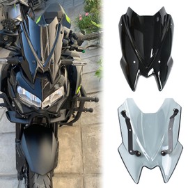 Midimttop Motorcycle Windshield Wind Deflector Windscreen Front Flyscreen Fairing fit for Ka-wa-sa-ki Z900 Z-900 Z 900 Accessories 2020 2021 2022 2023 (Dark Smoke)
