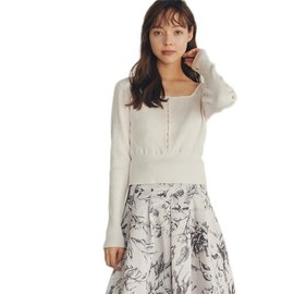 Jill by Jill Stuart Women's Sweater, Front Hook Knit, ecru