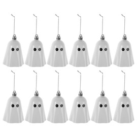 Gadpiparty - 12 adornos colgantes de fantasma de Halloween, mini decoraciones de resina para árbol de Halloween, hogar, fiesta, decoración espeluznante y linda para suministros de fiesta de Navidad