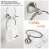 BGL Bathroom Hardware Set Brushed Nickel Adjustable Expandable Towel Bar