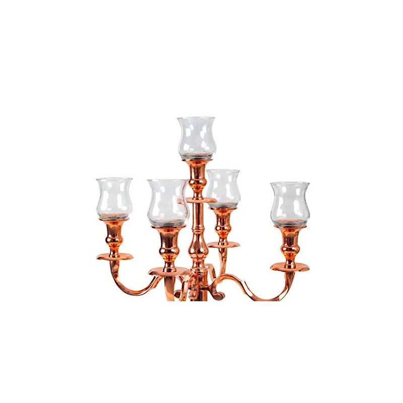 Pack of 5 Glass Inserts for Candelabra Candelabra Diameter 7