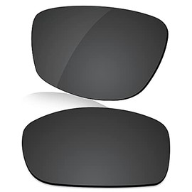 LenzReborn Polarized Lens Replacement for Arnette Quick Draw AN4178 Sunglass - Dark Black - Polarized