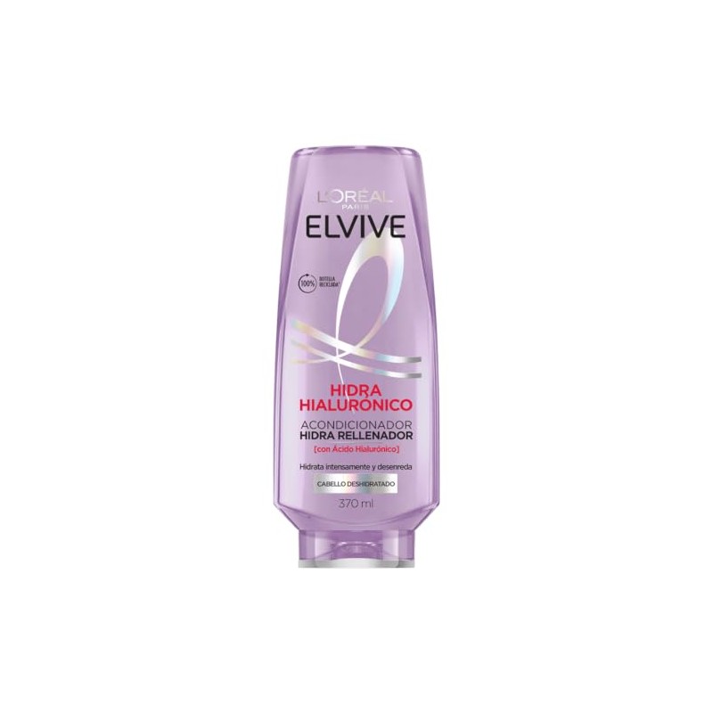 L'Oréal Paris Acondicionador Hidra Hialurónico Elvive 370 ml, 406 grams,