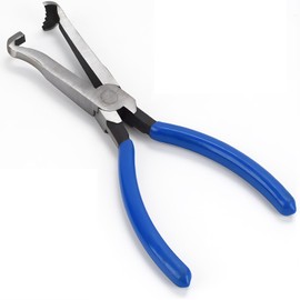 TMZDCJK Electrical Disconnect Pliers, 8 inch Automotive Electrical Connector Disconnect Pliers Spark Plug Disassembly Tool (1PC Blue)