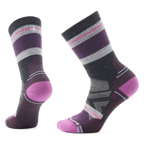 Smartwool Womens Hike Full Cushion Saturnsphere Crew Socks Charcoal Medium