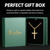 Eterjew 14k Plated Gold Cross Necklace for Men, Mens Gold