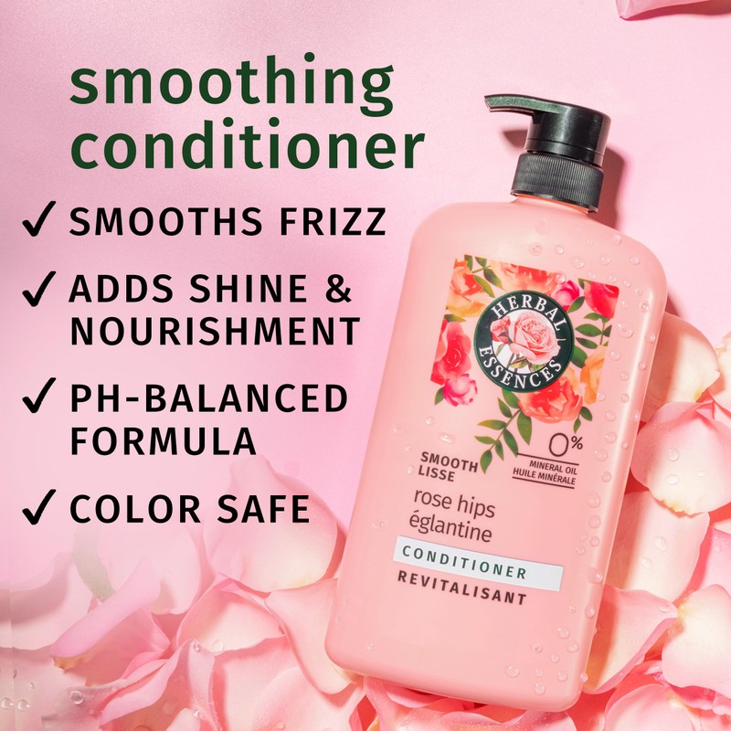 Herbal Essences Conditioner, Rose Hips- Smooth Collection, Shiny Hair with