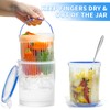 Qiuhome Pickle Jar with Strainer, Pickle Container with Strainer Jalapeno
