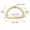 BIKICOCO Metal D-Rings Buckle, 1-1/4 Inch Non-Welded for Webbing Sewing