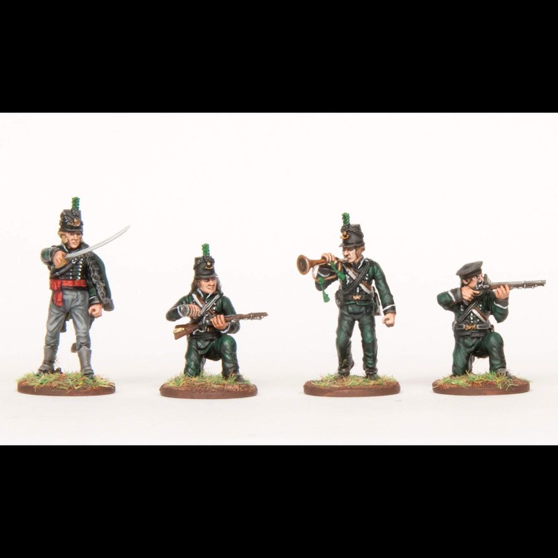 Napoleon's Wars: British Riflemen (32 Multi Part Hard Plastic 28mm