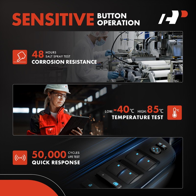 A-Premium Master Power Window Switch Compatible with Ford Explorer 2016