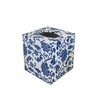 S Forever Home Decor Flower Pattern Faux Leather Tissue Box
