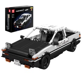 Mould King AE86 Initial D Car Building Sets Speed Champion Cars Pull Back Vehicles Toy Collectible Model Car Kits Building Blocks Sports Car Toys for 8+ Kids and Adults