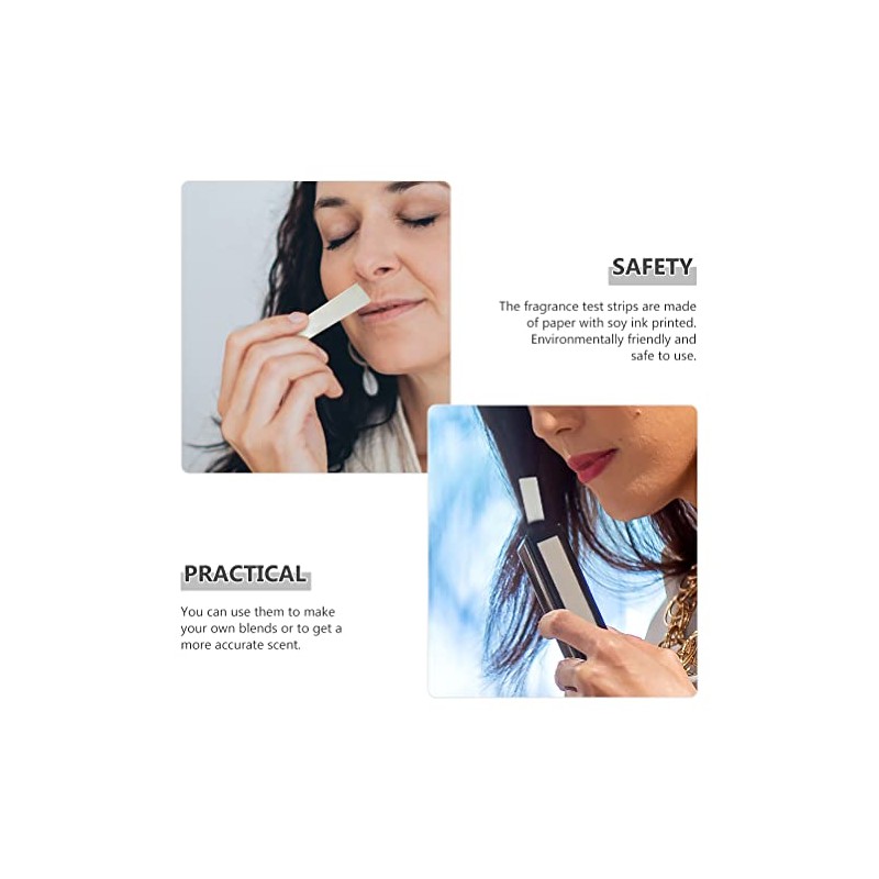 Healifty HEALIFTY 100Pcs Aromatherapy Fragrance Test Paper Strips Perfume Fragrance