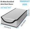 YOUEON Extra Thick Attic Door Insulation Cover 25"x54"x11", Double Bubble