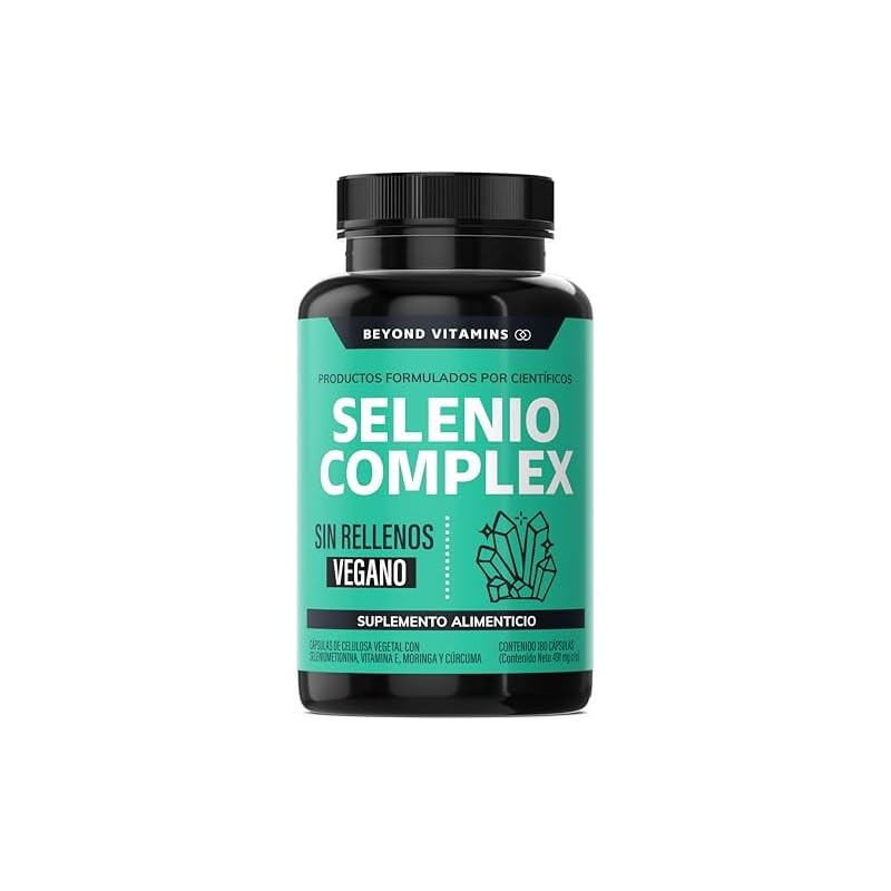 Selenio Seleniometionina 240mcg, con Vitamina E, Moringa y Raíz de
