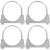 Set of 4 Stainless Steel Brackets M8 x 85 mm