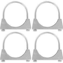 Set of 4 Stainless Steel Brackets M8 x 85 mm Extremely Durable Mounting Clamps Stainless Steel Heavy Duty (Pack of 4 M8 x 85 mm)