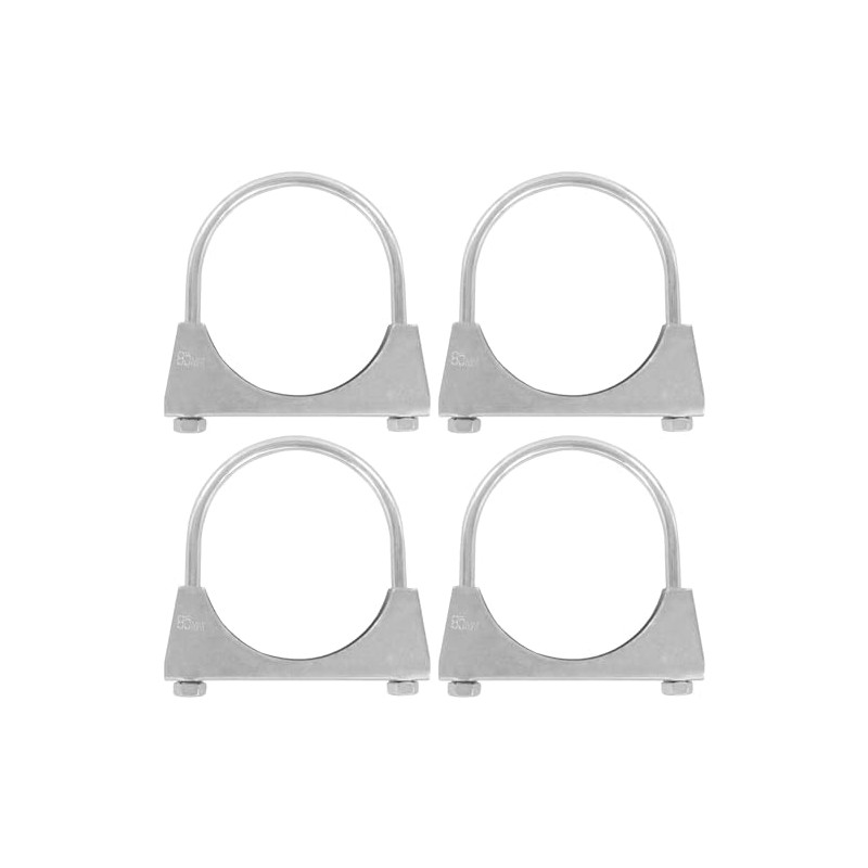 Set of 4 Stainless Steel Brackets M8 x 85 mm