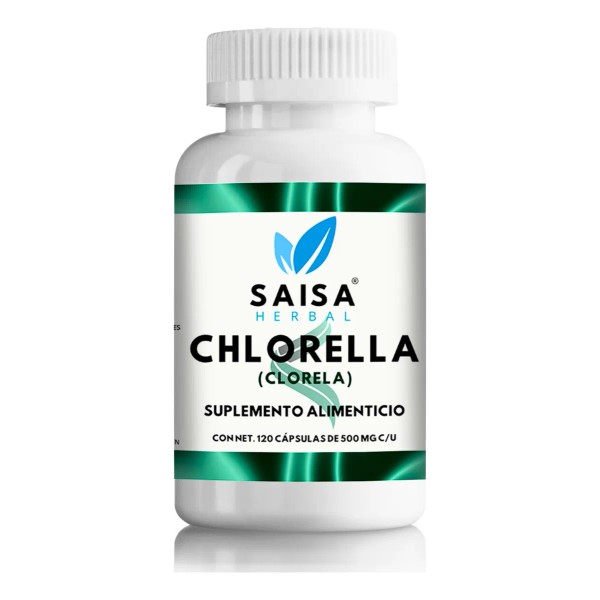 Alga Chlorella Orgnica 120 Cps Suplemento Alimenticio Saisa Herbal Detox,