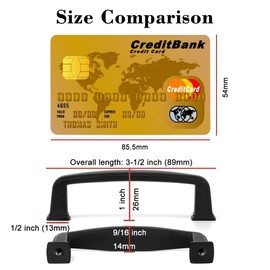 KOOFIZO Square Foot Cabinet Arch Pull - Oil Rubbed Bronze Furniture Handle, 3 Inch/76mm Screw Spacing, Pack of 5 for Kitchen Cupboard Door, Bedroom Dresser Drawer, Bathroom Furniture Hardware