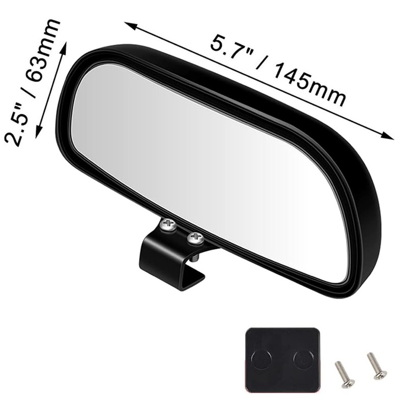 Esreake 2PCS Large 5.7" Adjustable Mounted Blind Spot Mirror Fix