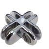 Only Garment Racks Chrome 4-Way Metal Glass Display Connector