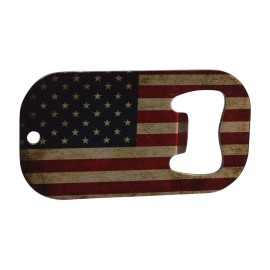 Rogue River Tactical USA Flag Bottle Opener Heavy Duty Stainless Steel Rustic...
