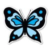 Blue Butterfly Magnet by Magnet America is 4" x 4.75"