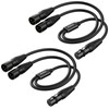 Baroflone XLR Splitter Cable, 1 Female to 2 Male Y