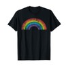 Rainbow Vintage Retro 80's Style Gift Men Women Gift T-Shirt
