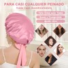 QYIKLPY Gorro De Satín Para Cabello Rizado, Gorro De Seda