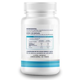 NAIMA Glicinato de Magnesio 100 Cápsulas | Suplemento Alimenticio |Ingredientes Naturales | Puro, Alta Absorción | Energía y Bienestar General | Sin A