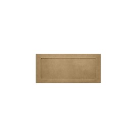 LUXPaper #10 Business Full Face Window Envelopes | Peel & Press | 4 1/8" x 9 1/2" | Grocery Bag Brown | 70lb. Text | 50 Qty