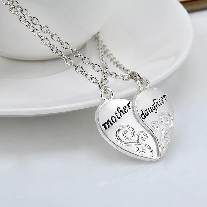 Deluxe 2 Collares Mamá Hija 10 Mayo Madre Cumpleaños Regalos
