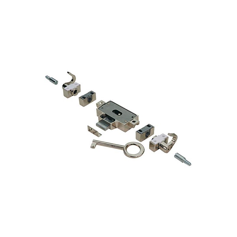 Hettich Nutbart 89076 Turning Bar Lock for DIN Right Doors,