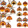 20Pack Thanksgiving Turkey Hanging Decorations, Cute Turkey Ceiling Hanging Streamers