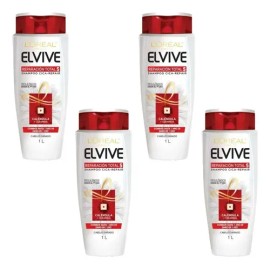 Shampoo L'oréal Elvive Reparación Total 1 L - 4 Pzas