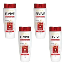 Shampoo L'oréal Elvive Reparación Total 1 L - 4 Pzas