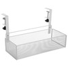 Under Desk Drawer Desk Side Storage, Adjustable Clamp On Mesh