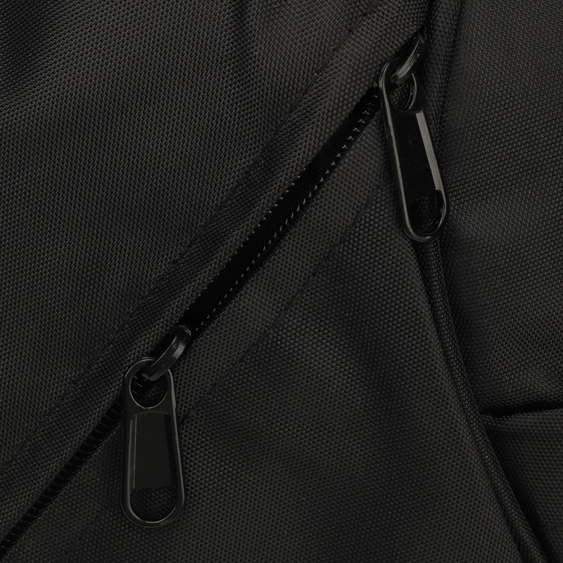 Large Black Sling Bag Waterproof Sling Backpack Oxford Fabric Outdoor